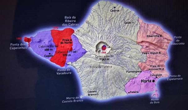 Karte Insel Faial - Azoren